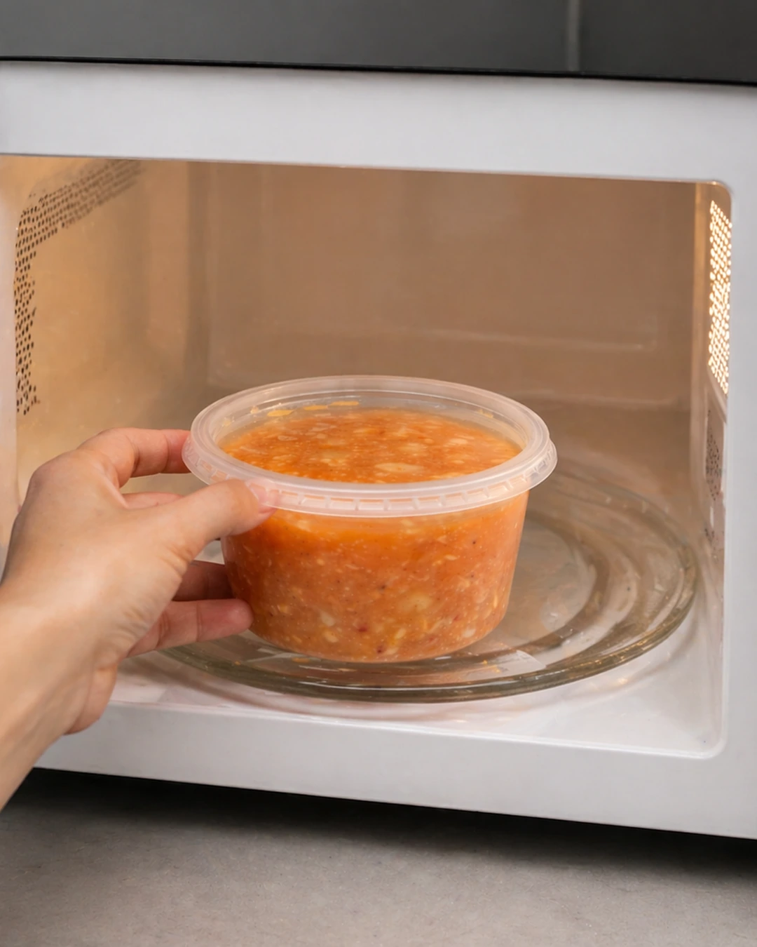 Caldo Fogo Manso sendo aquecido e servido em uma rotina prática