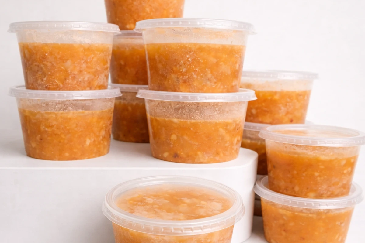 Linha Fogo Manso da Belisqueria com caldos congelados prontos para a rotina.
